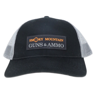 Smoky Mountain Guns Ammo Exclusive Logo Hat Gray Black Mens
