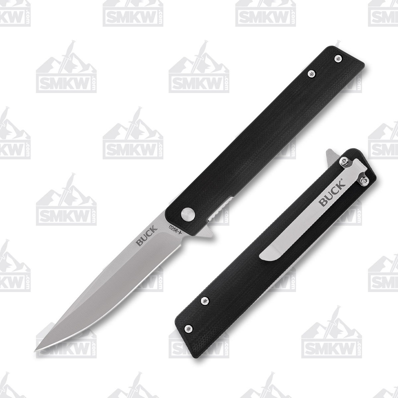 Buck 256 Decatur Folding Knife 3.5 Inch Plain Satin Drop Point