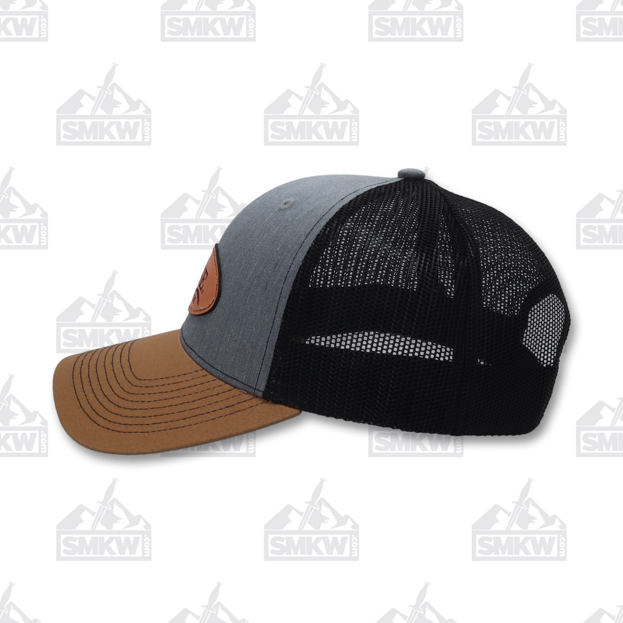 Case Logo Hat Heather Gray Black Gold - Smoky Mountain Knife Works