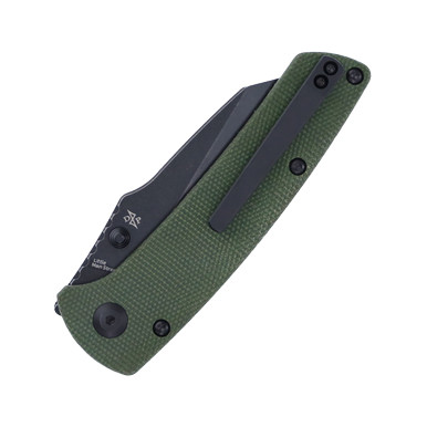Kansept Knives Main Street Folding Knife Green Micarta 3.36in SW Blade