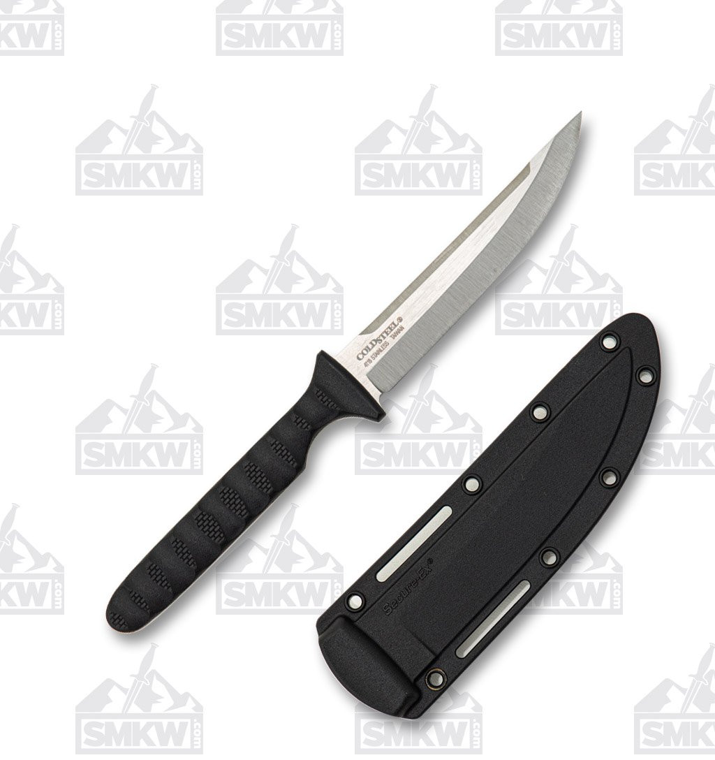 Cold Steel Tokyo Spike Fixed Blade Neck Knife 4in Plain Satin Straight Back
