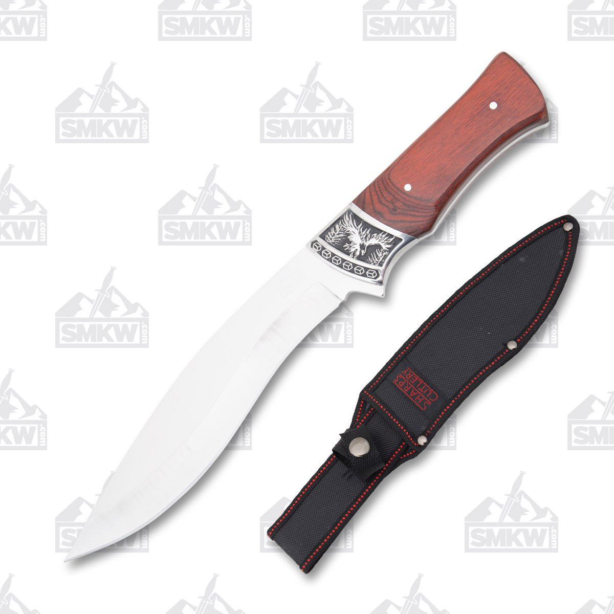 Frost Sharps Cutlery Eagle Large Pakkawood Fixed Blade Bowie