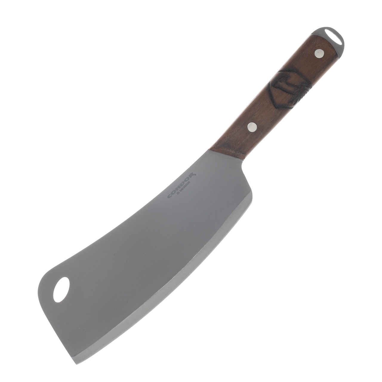 Condor Tool & Knife Condor Cleaver Walnut 7.17in Bead Blasted Plain Blade CTK65006