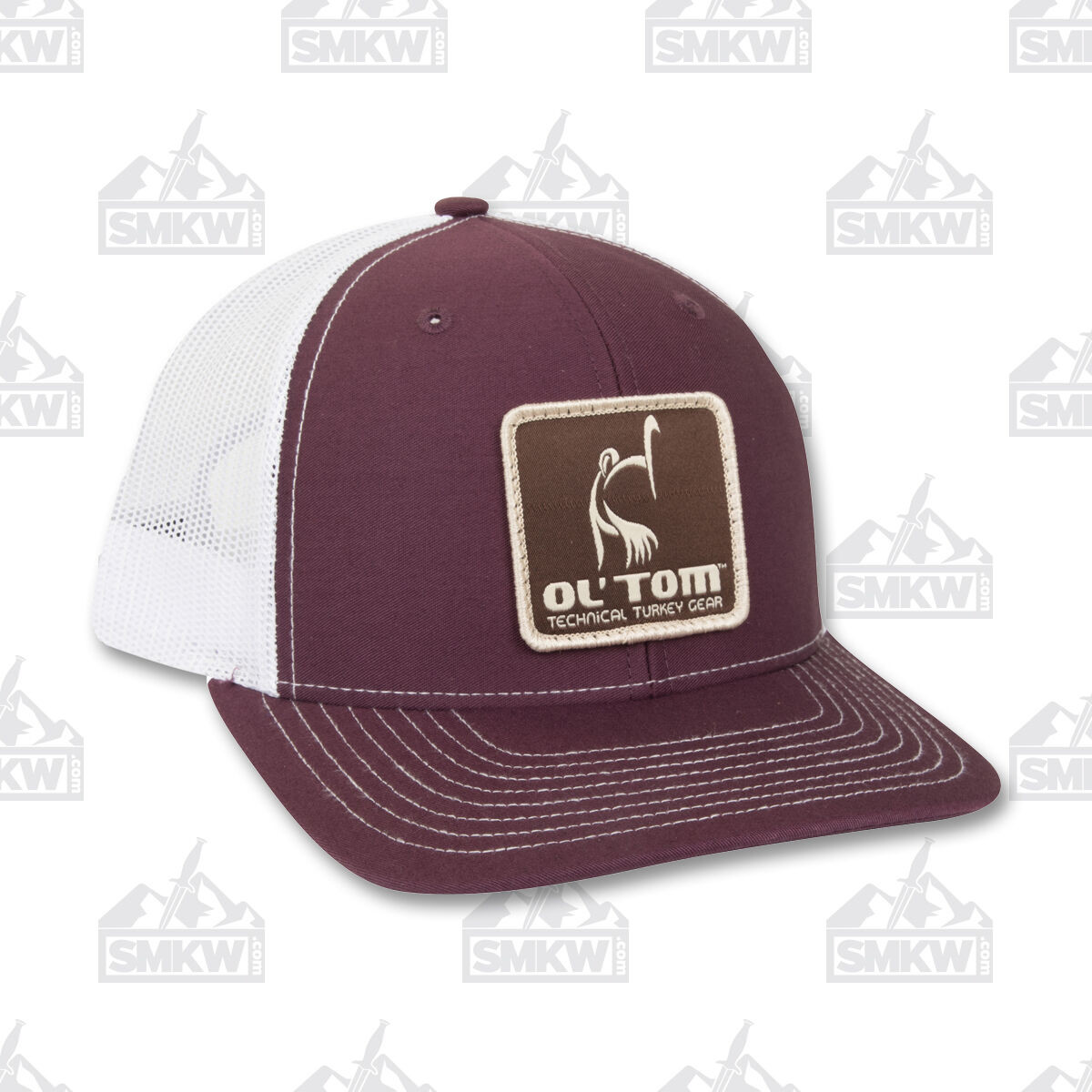 Drake Waterfowl Ol' Tom Mesh Back Patch Cap Maroon