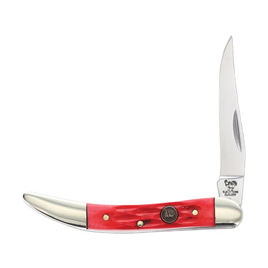 Hen & Rooster Small Toothpick Folding Knife Red Pickbone