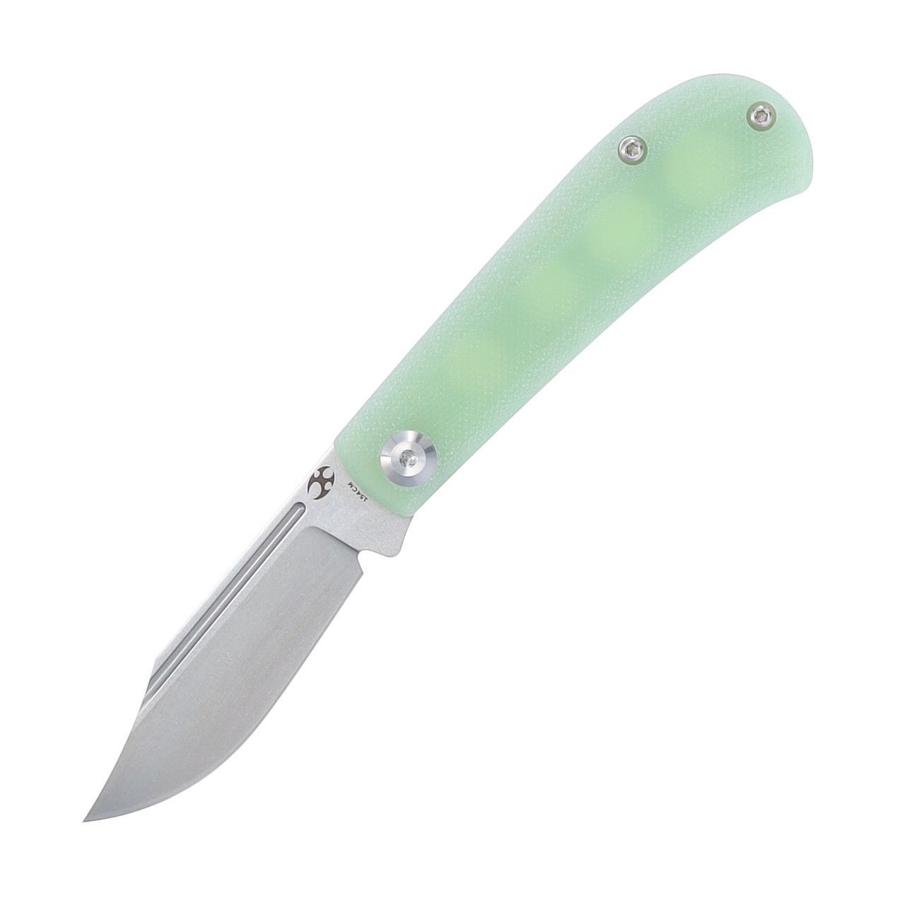 Kansept Knives Bevy Folding Knife Jade G10 2.45in Clip Point Blade T2026S3