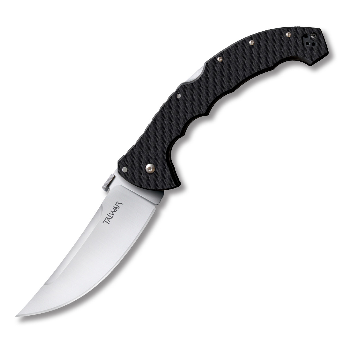 Cold Steel Talwar Folding Knife 5.5in Plain Satin Straight Back