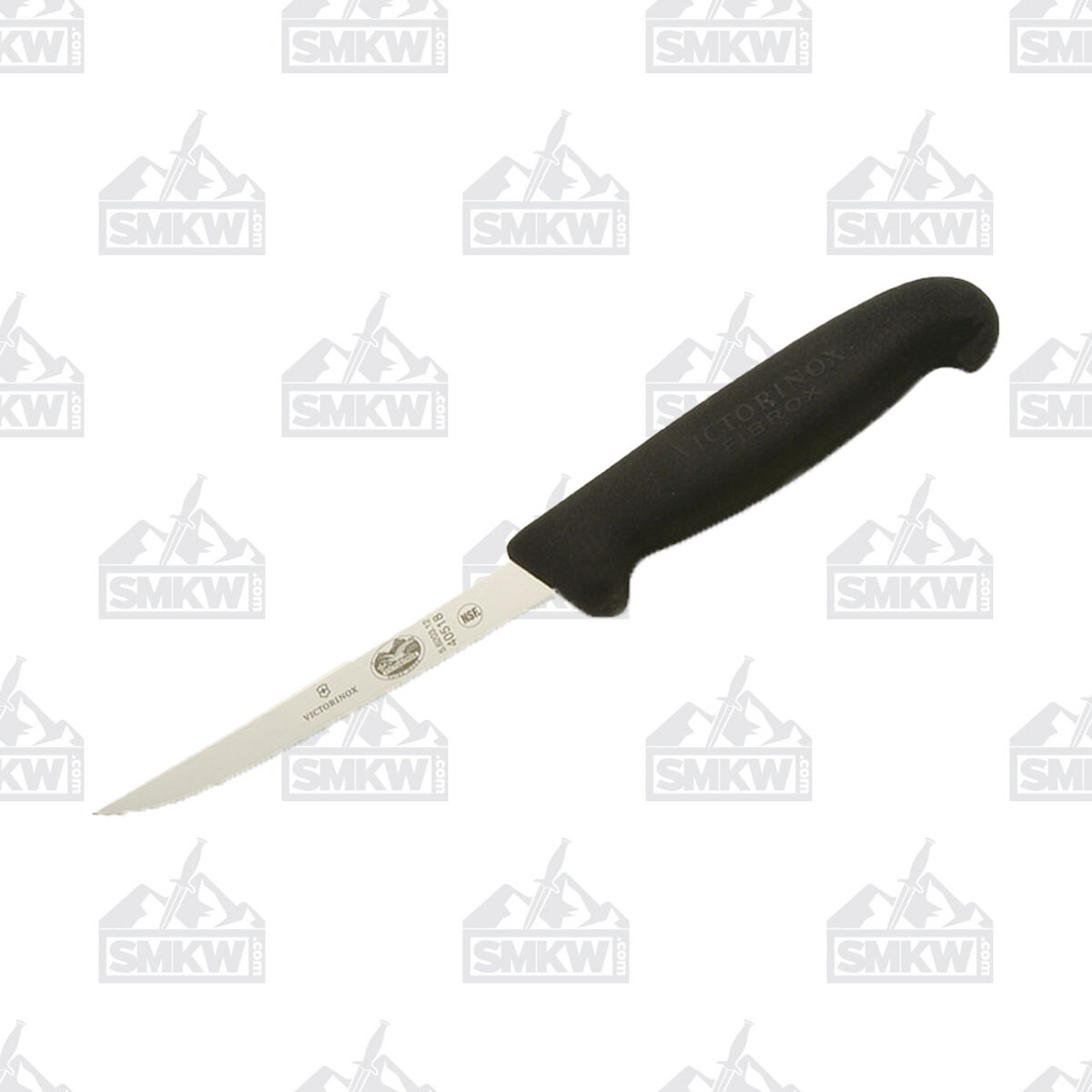 Victorinox Fibrox Pro 5' Black Semi-Flexible Narrow Boning Knife