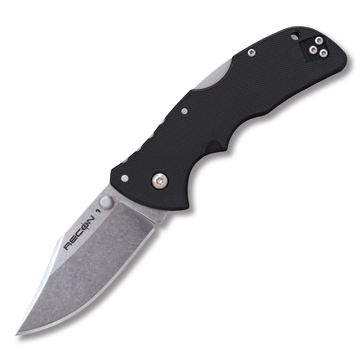 Cold Steel Mini Recon 1 Folding Knife 3in Plain Edge GRN Stonewash
