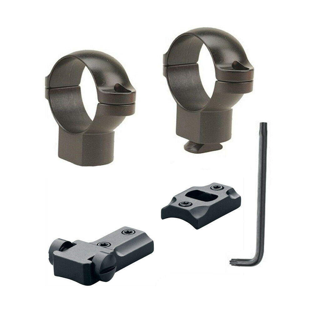 Leupold STD Savage 10/110 2-Pc Base and 1in High Rings Matte Black