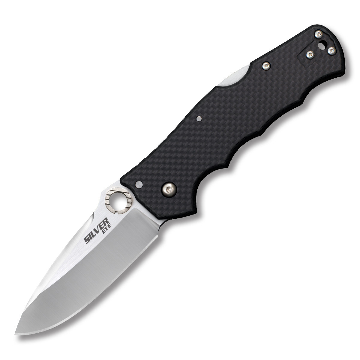 Cold Steel Silver Eye Elite Folding Knife 3.5in Plain Satin Drop Point