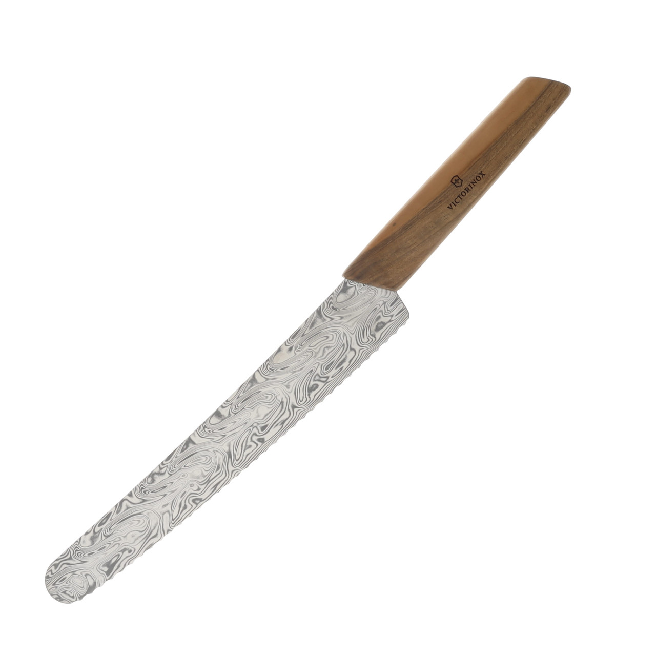 Victorinox Swiss Modern Ltd Ed 2021 Bread & Pastry Knife Walnut Damast V7352