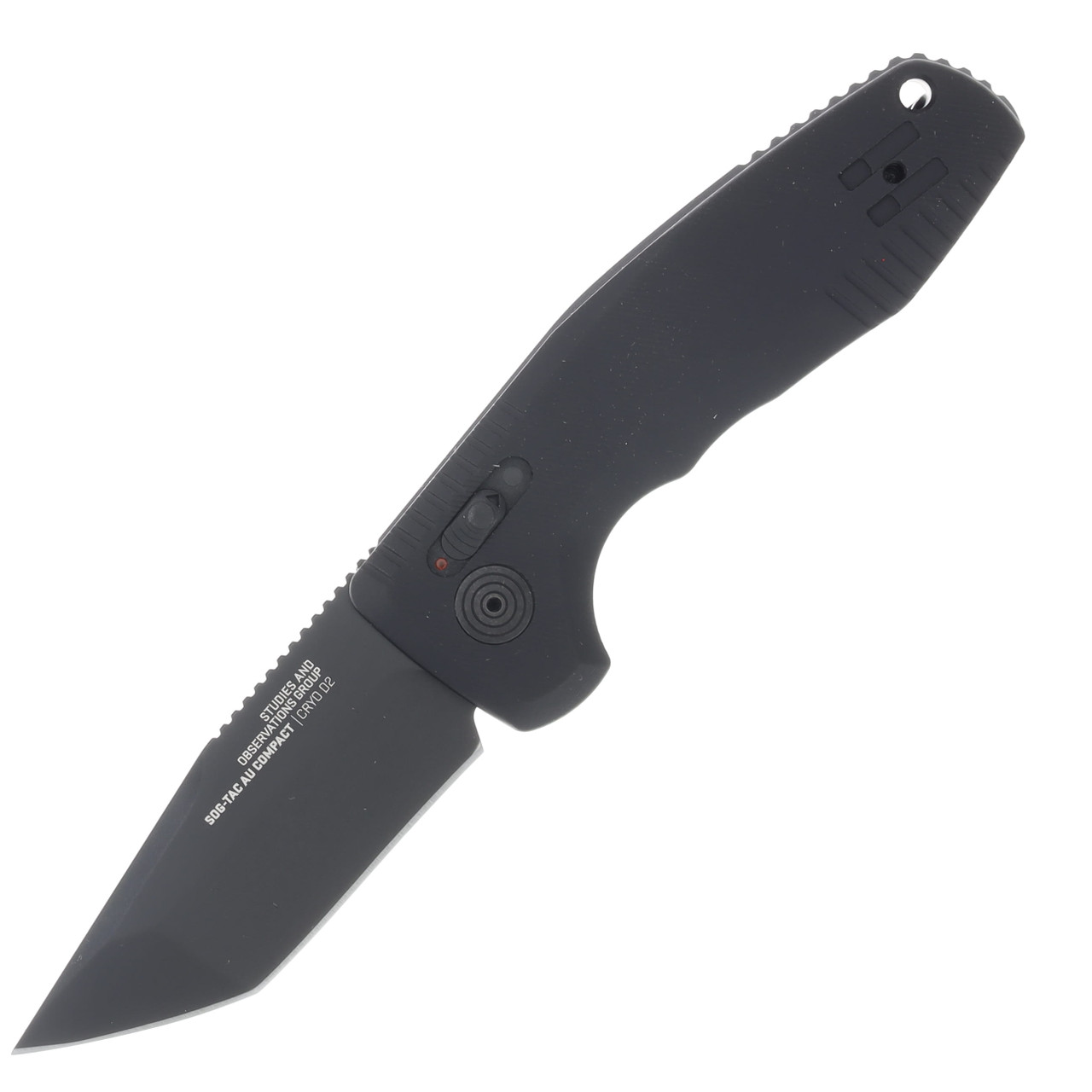 SOG TAC AU Compact Automatic Knife Tanto Black
