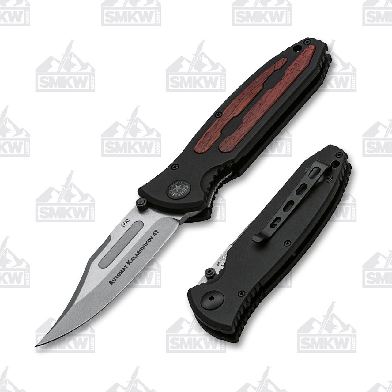 Boker Plus Exclusive White Kalashnikov OTF Auto Knife, Black