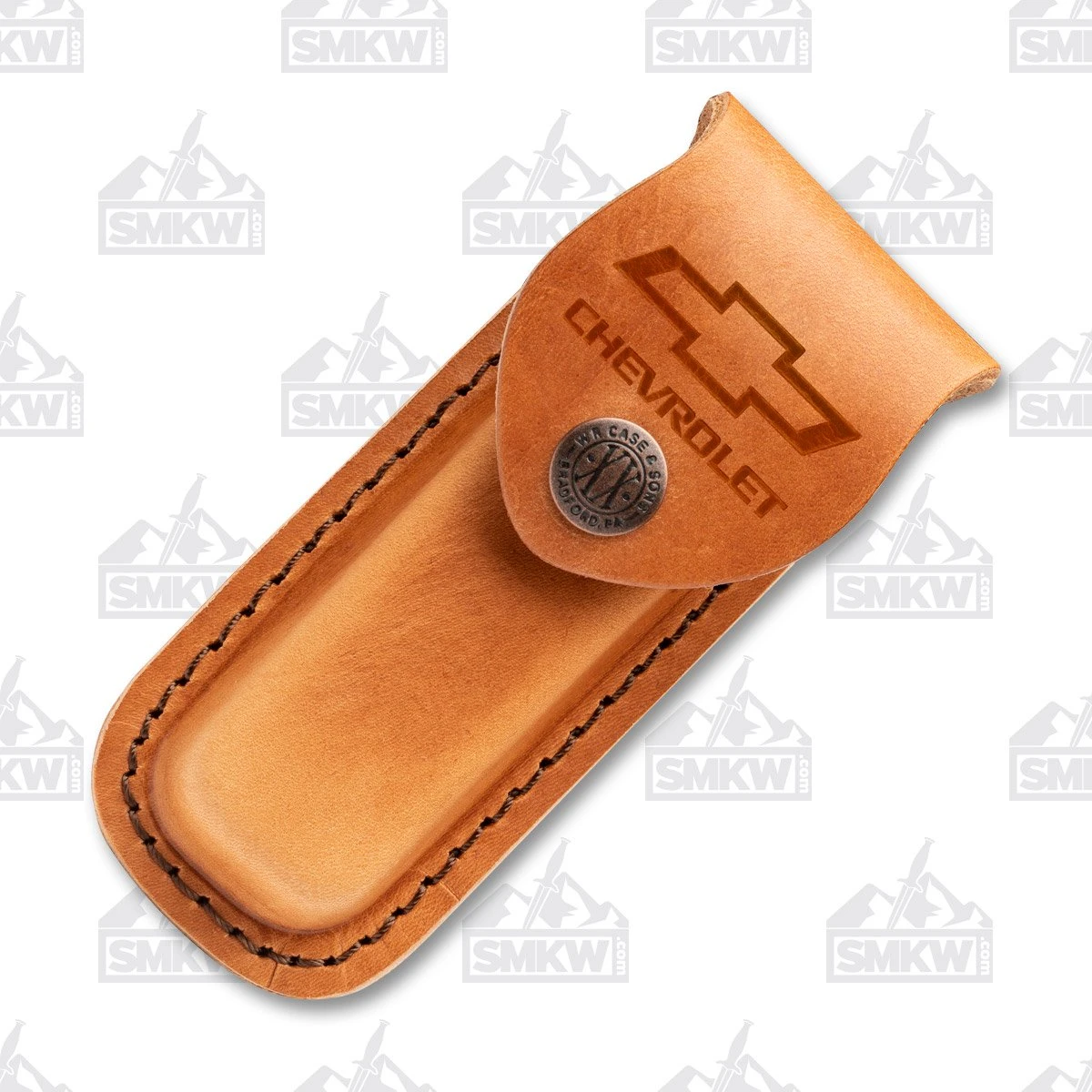 Case Chevrolet Medium Brown Leather Sheath