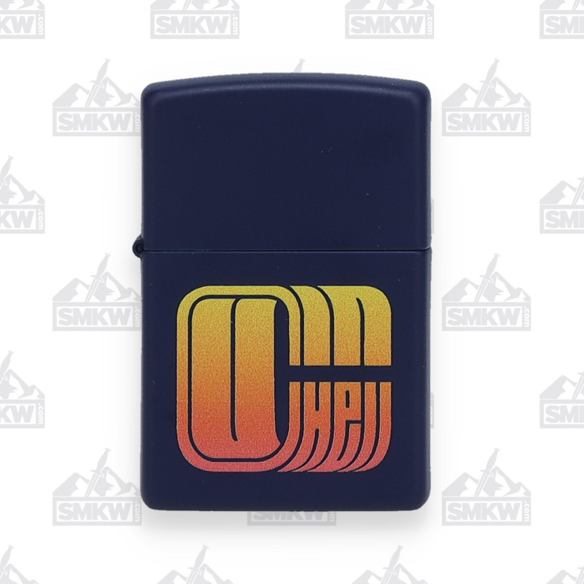 Zippo Lighter C U In Hell Navy Matte 1