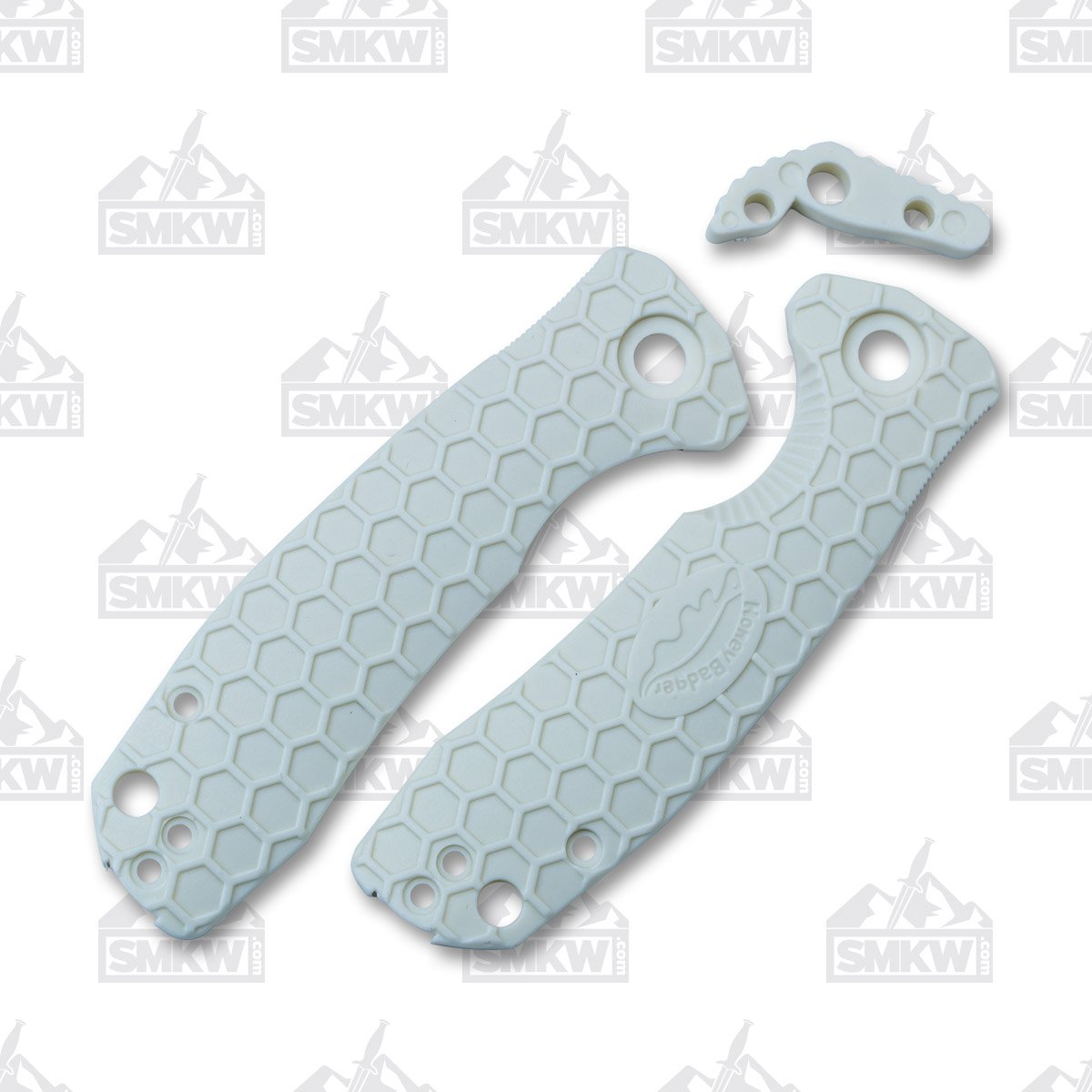 Honey Badger Knives Small White FRN Handle Set - Backspacer