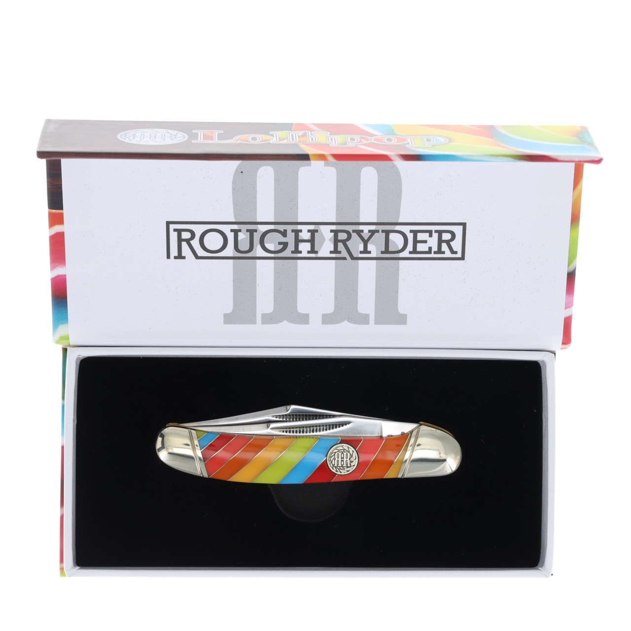 Rough Ryder Lollipop Copperhead Folding Knife RR2466 - Smoky