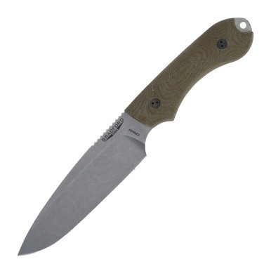 Bradford Guardian 5 3D OD Green 4.62in Plain Stonewash Drop Point