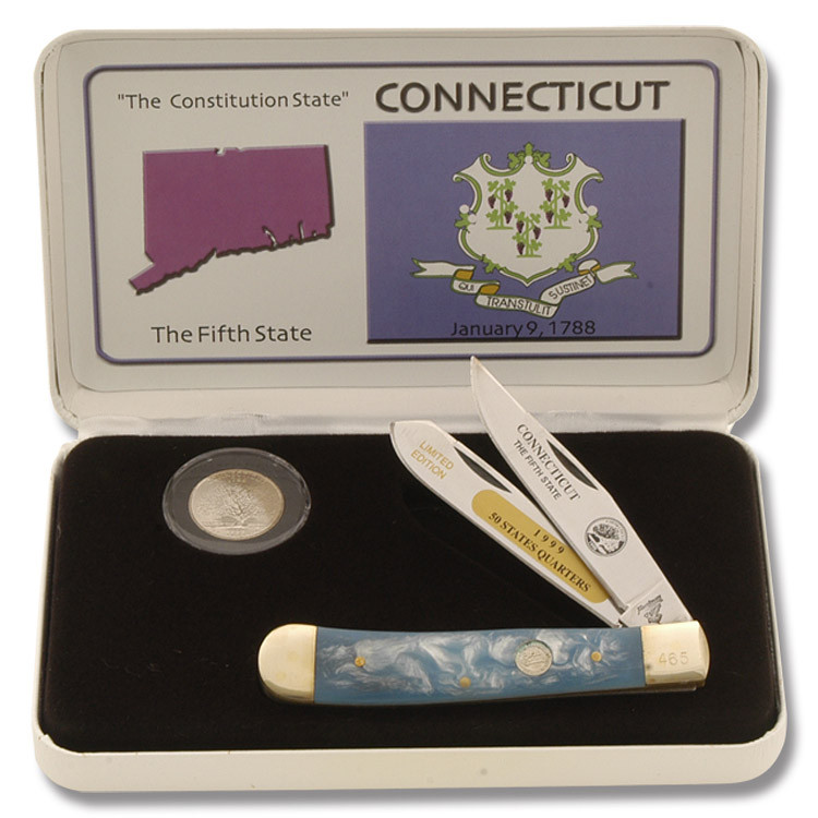 Frost Cutlery Connecticut State Quarter & Trapper Collector Set FR312CT