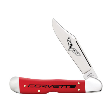Case XX Chevrolet Corvette Red Synthetic CopperLock Folding Knife