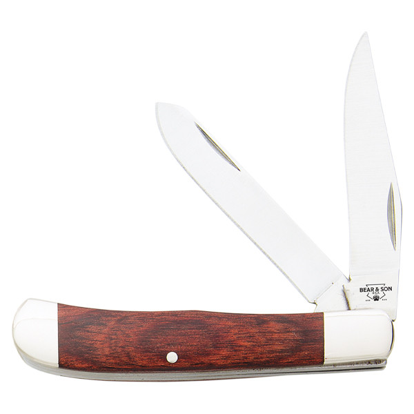 Bear & Son 3in Little Trapper Folding Knife Rosewood BR2545R