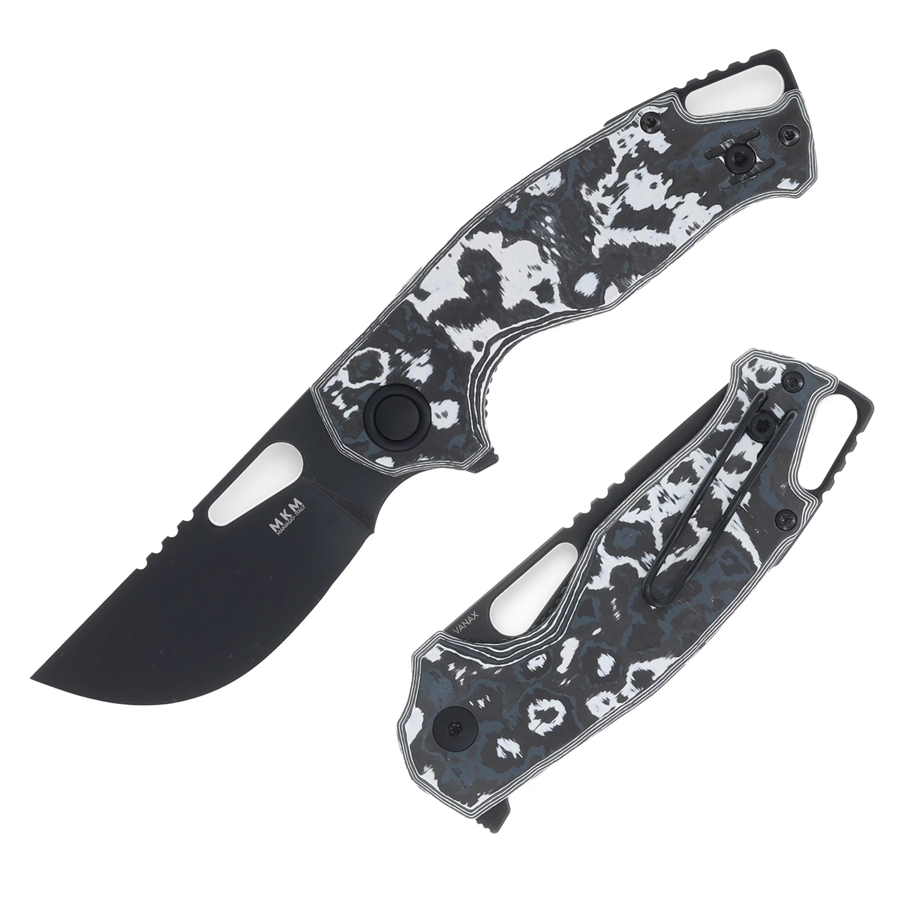 MKM Vincent Folding Knife Vanax White Storm SMKW Exclusive MKMMKVCVCWD