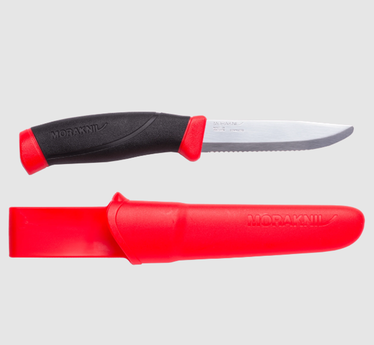 Morakniv Companion Fixed Blade Knife Rescue Red - Smoky Mountain Knife Works