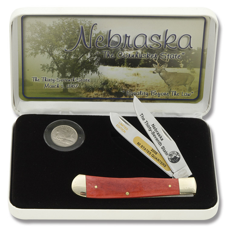 Frost Cutlery Nebraska State Quarter & Trapper Collector Set FR312NE