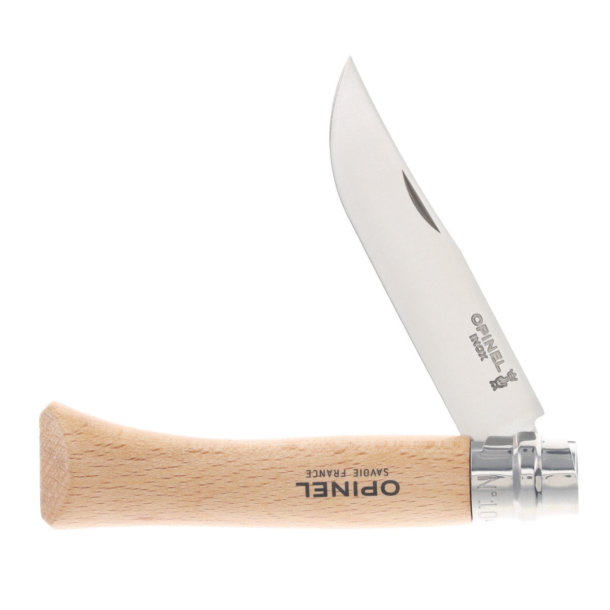 Opinel No. 10 Folding Knife Beechwood