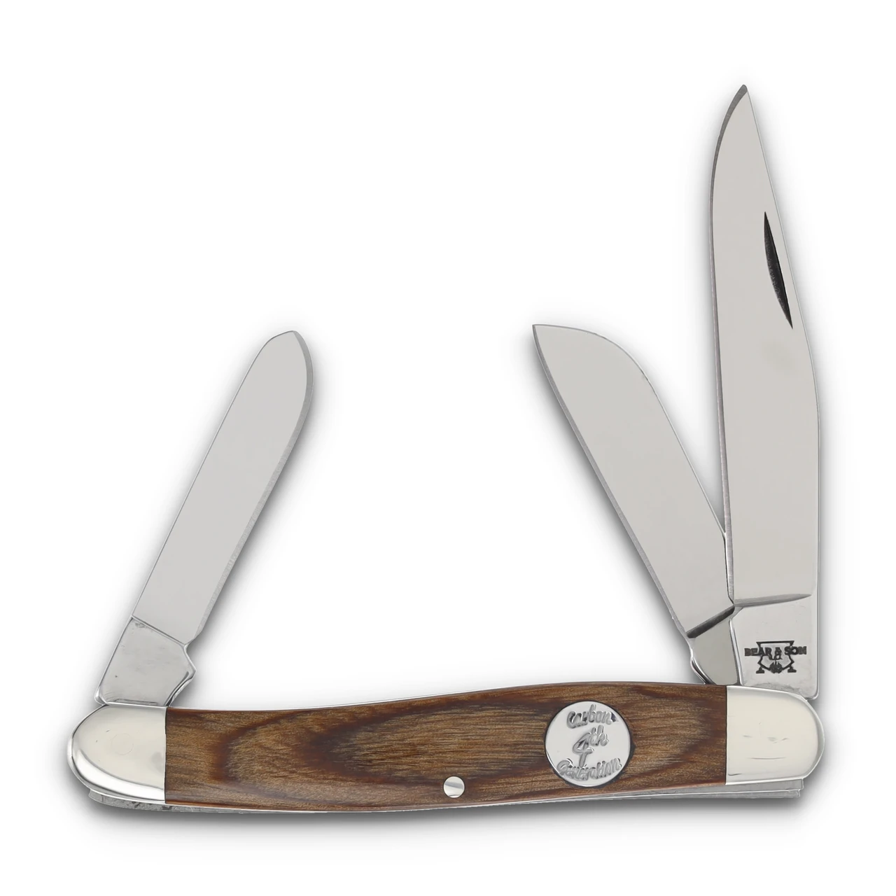 Bear & Son Heritage Walnut Large Stockman Folding Knife