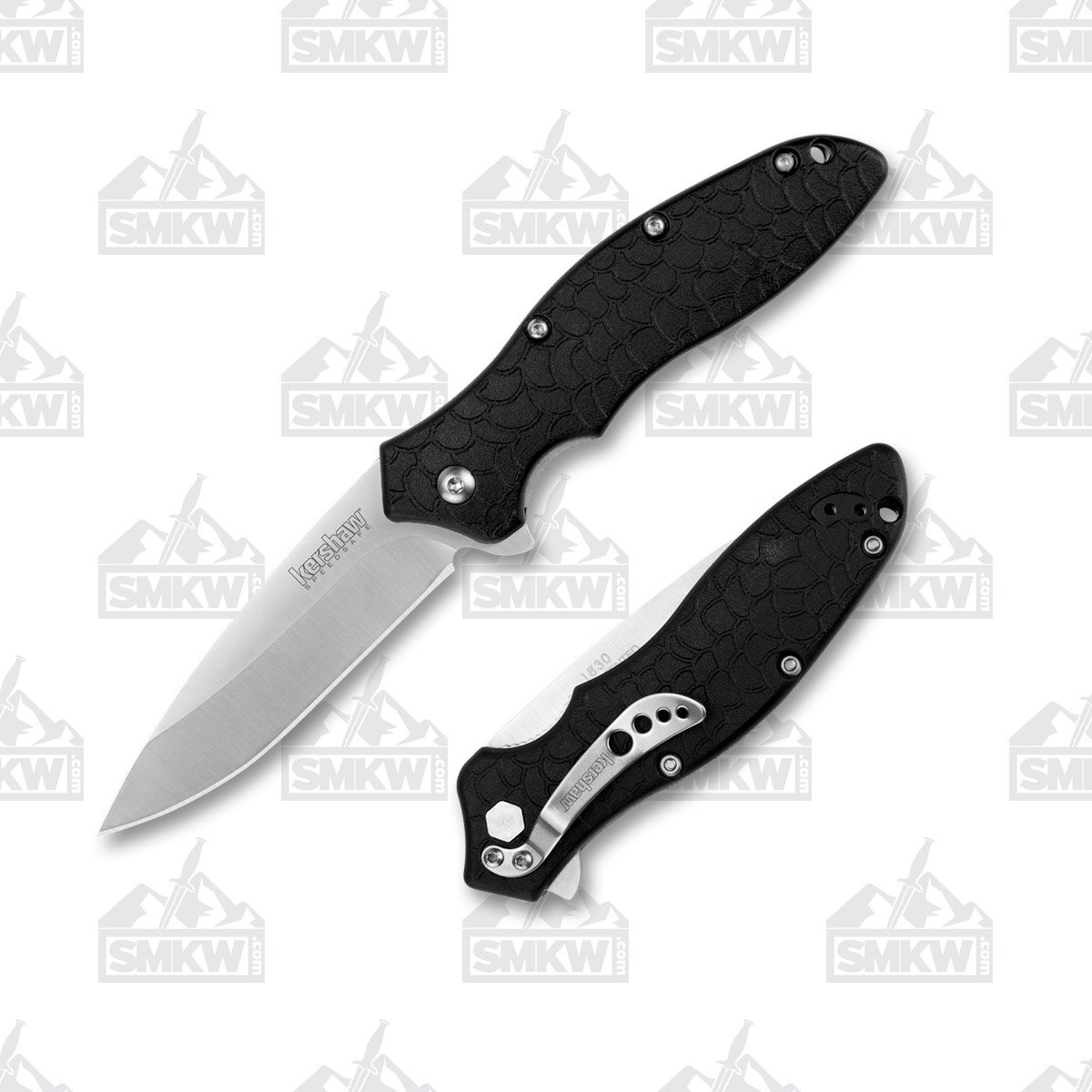 Kershaw Oso Sweet Folding Knife 3 Inch Plain Satin Drop Point Front Open and Back Closed