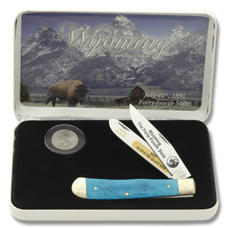 Frost Cutlery Wyoming State Quarter & Trapper Collector Set FR312WY