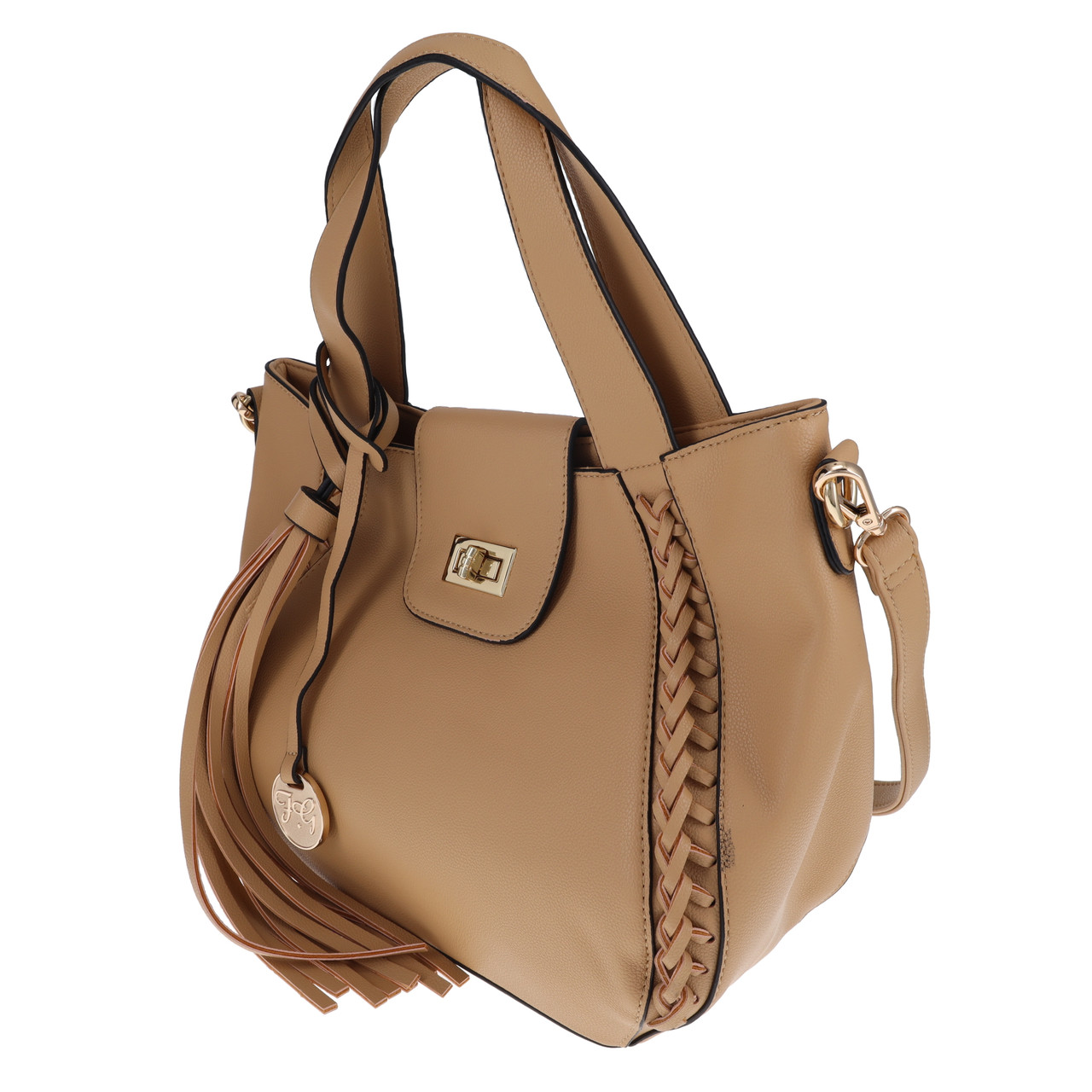 Fabigun Leather Concealed Carry Purse Camel