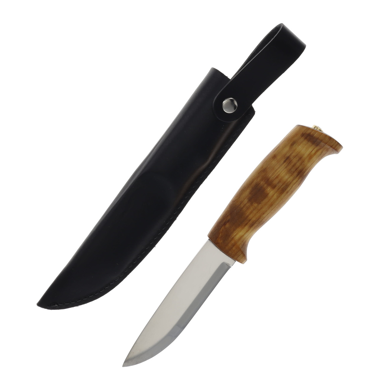 Helle Gaupe Fixed Blade Knife Helle Steel/Curly Birch HF310