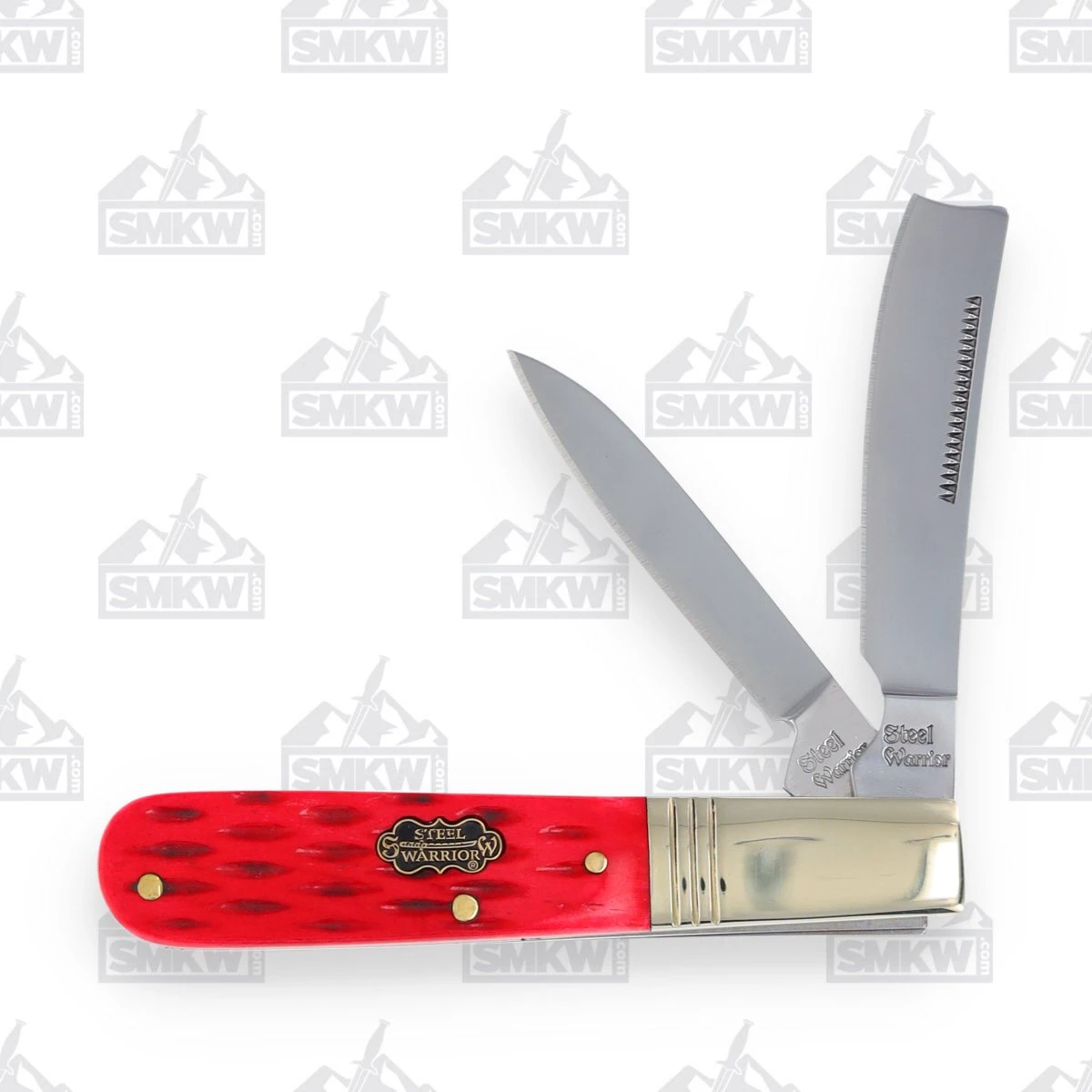 Frost Steel Warrior Red Creekside Razor Barlow Folding Knife FRSW035DRCS
