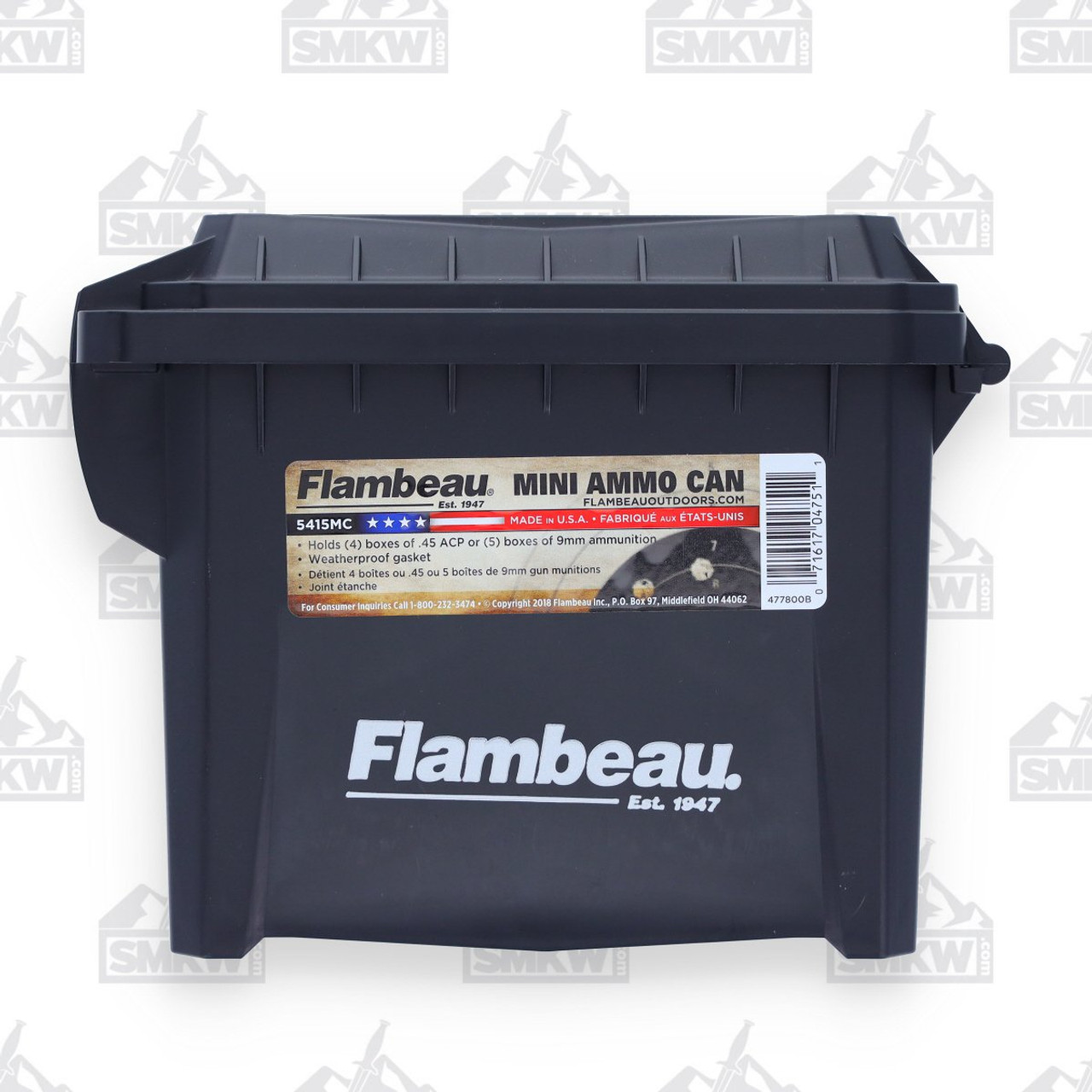 Flambeau Black Mini Ammo Can - Smoky Mountain Knife Works