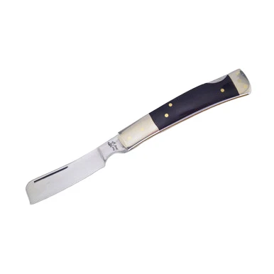 Frost Cutlery Razor Buffalo Horn Lockback Folding Knife