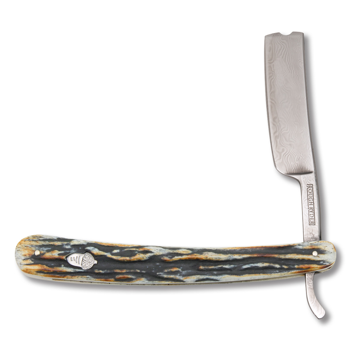 Rough Ryder Cinnamon Bone Stag Razor RR2159 - Smoky Mountain Knife