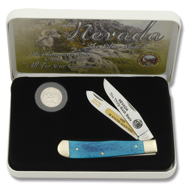 Frost Cutlery Nevada State Quarter & Trapper Collector Set FR312NV