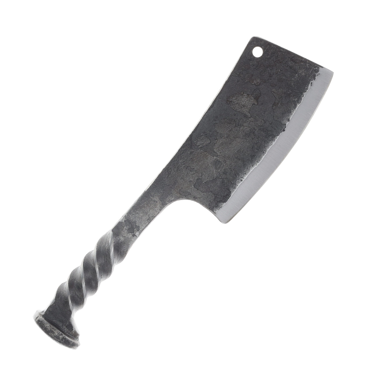 SZCO Supplies 9.5in Railroad Spike Cleaver Fixed Blade Knife