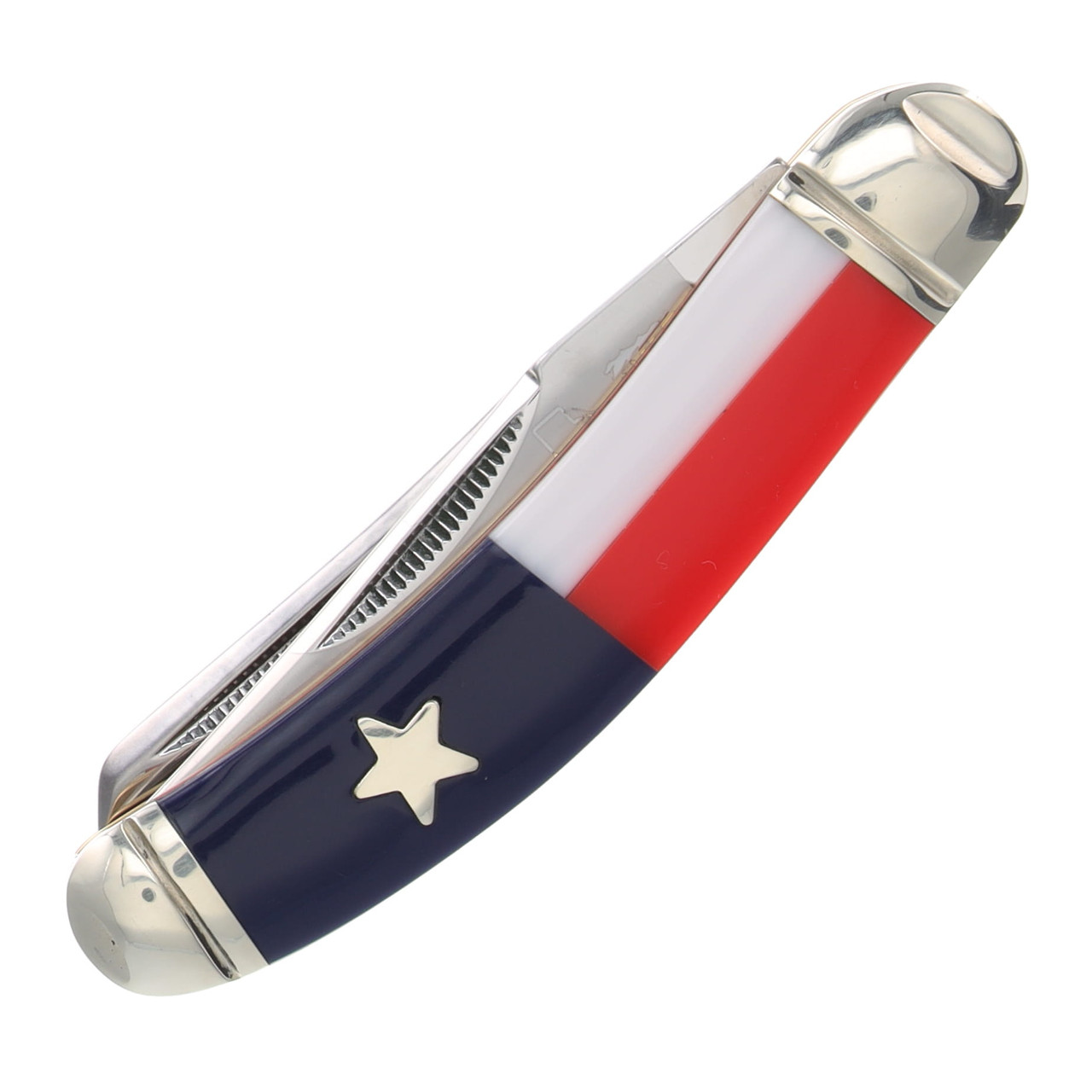 Rough Ryder Texas Star Sowbelly Trapper Folding Knife RR2501