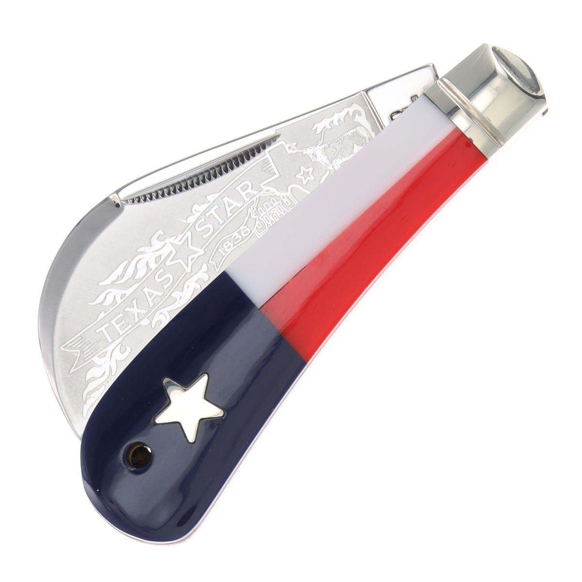 Rough Ryder Hawkbill Folding Knife Texas Star