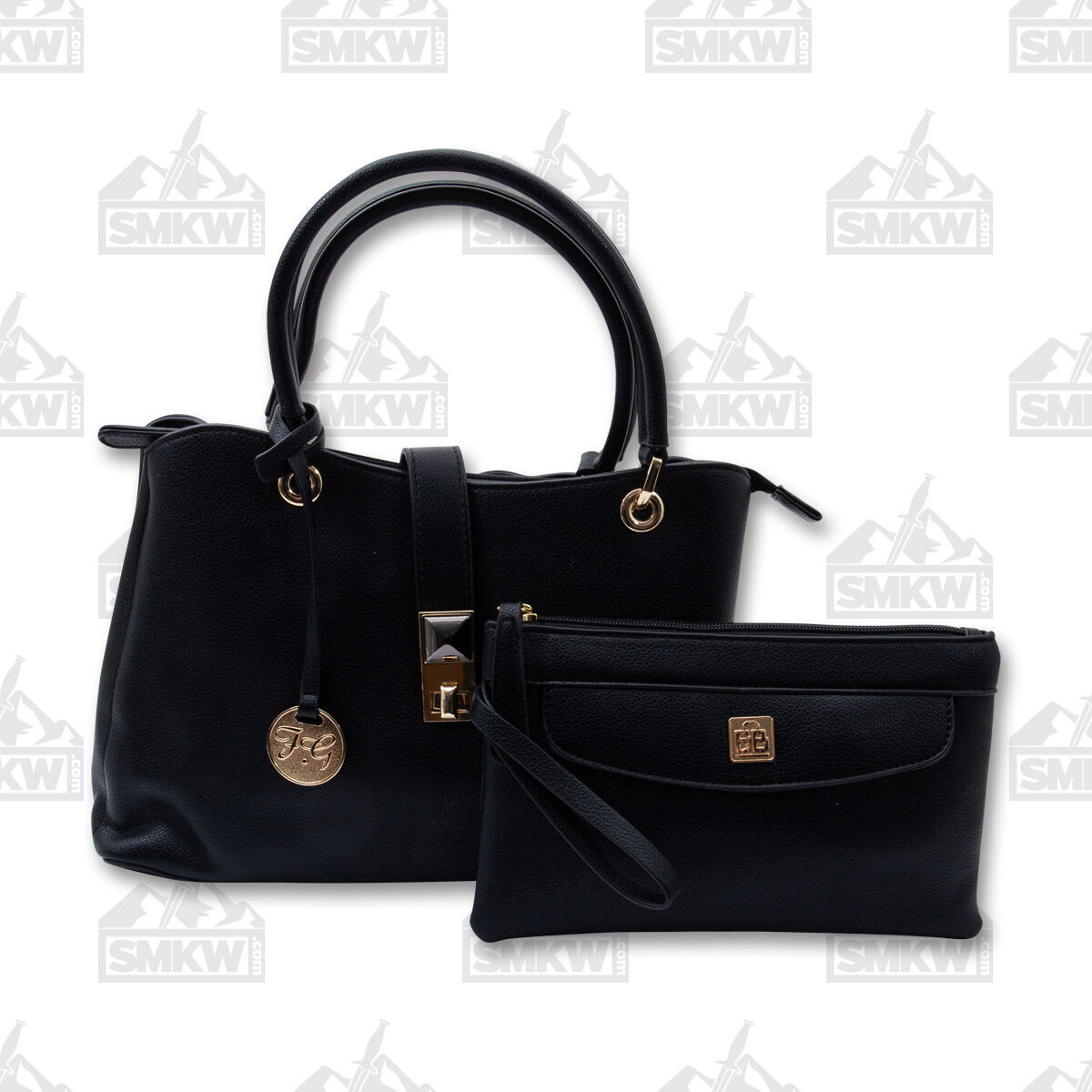 Fabigun Concealed Carry Leather Purse Black