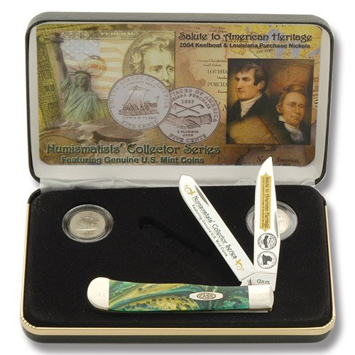 Case XX Louisiana Purchase Trapper Cat's Eye Corelon Collector's Set CATLPCE