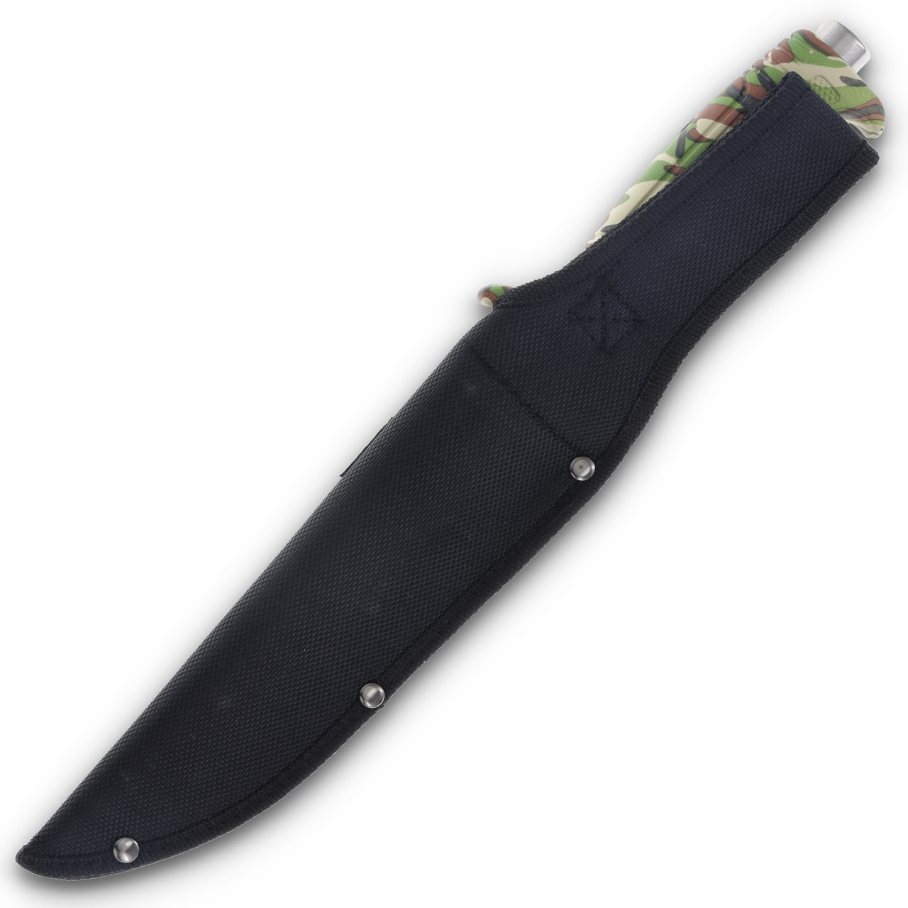 Frost Jungle Fever Bowie VI Black Sawback Clip Point/Camo FR429CA