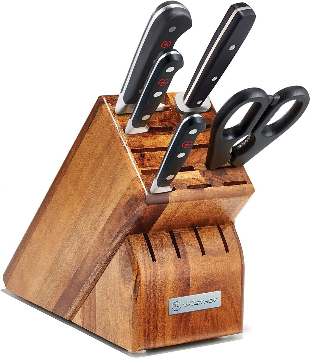 Wusthof Classic 6-Piece Starter Knife Block Set Acacia 1090170606