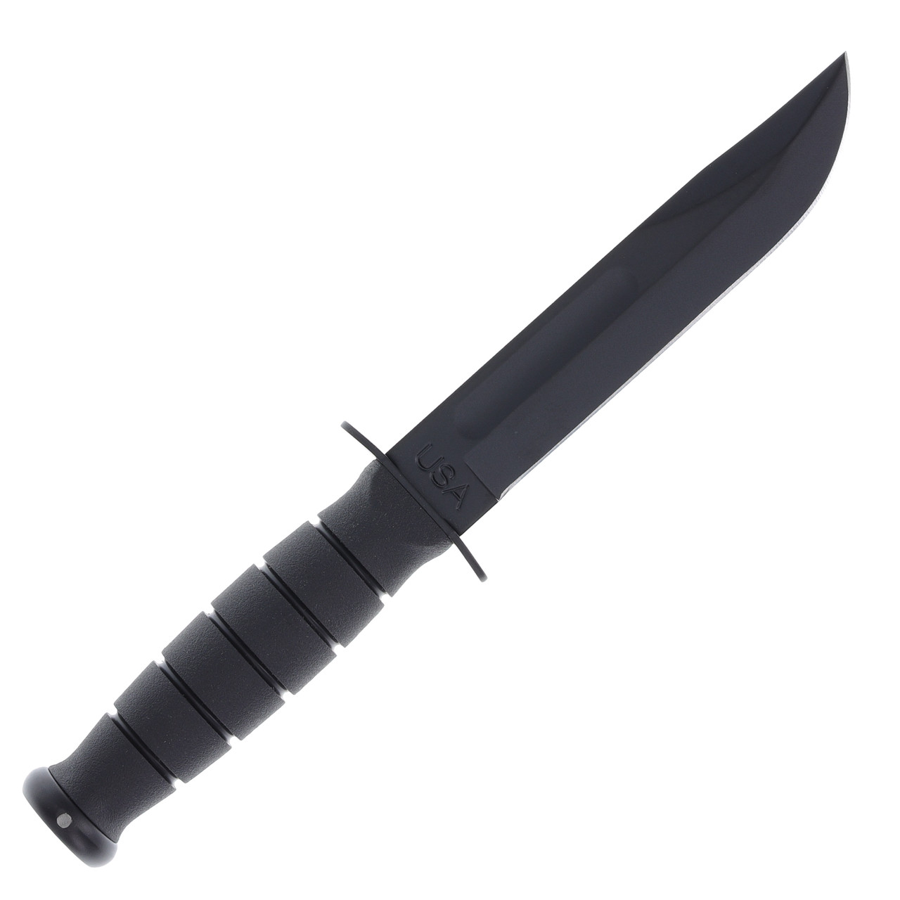 KA-BAR Short Fixed Blade Fighting Knife with Leather Sheath KA1256