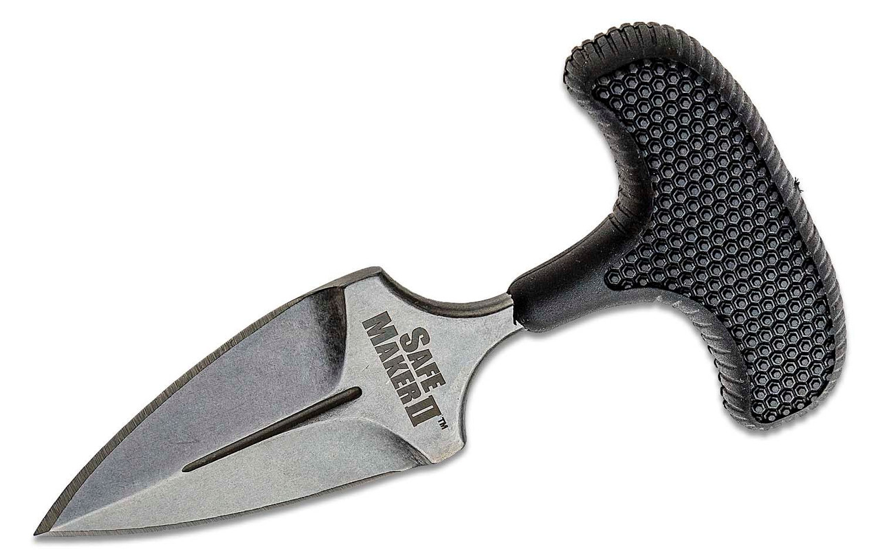 Cold Steel Safe Maker 2-Fixed Neck Knife Stonewashed Spear Point Blade CS12DCST