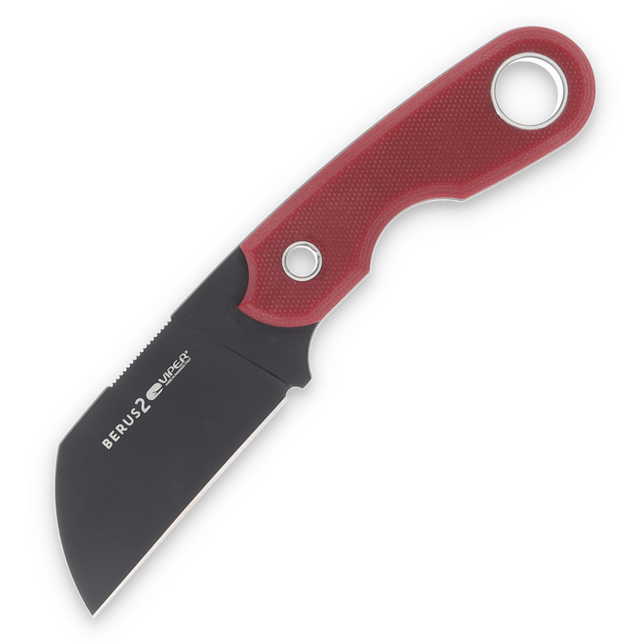 Viper Knives Berus 2 Fixed Blade Red G-10 2.44in Black Blade